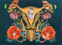 Faiza Bilgrami, The Core, 21 x 29 inches, Mixed Media on Paper, Surrealism Painting, AC-FZBLG-018